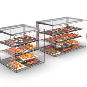 Vitrine neutra com prateleira EPV100