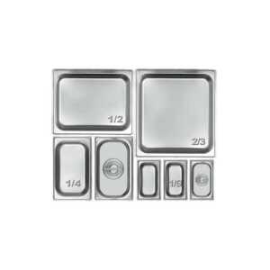 Cuvete 1/4 de 100 (265 x 162 x 100 mm)