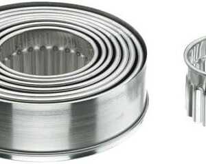 Kit 9 Corta-Biscoitos Redondos Cacheadas