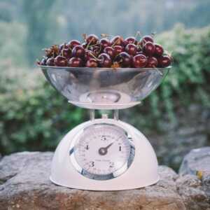 Balança 5 kg Retro White