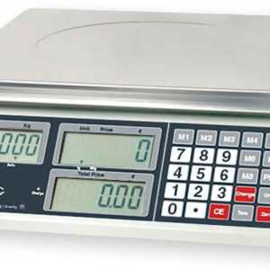 Balança 15 kg Eletrônica de Mesa com Base Inox Quadrada