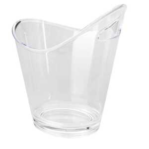 Cubo Enfriabotellas Acrílico Transparente com Alça Dupla