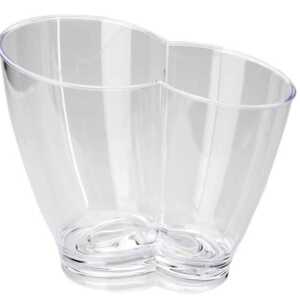 Cubo Enfriabotellas Acrílico Transparente Duplo