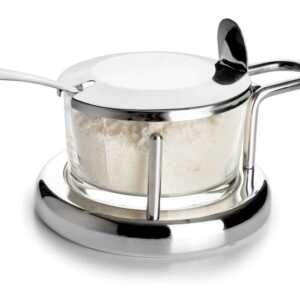 Recipiente para Queijo Parmesão com uma Colher Inox