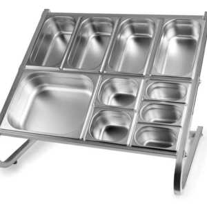 Suporte duplo de cubeta Gastronorm