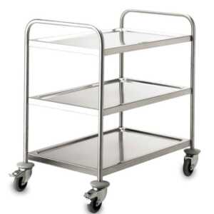 Carro de Serviço 3 Bandejas Soldado Inox 150 kg