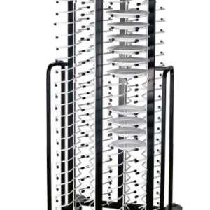 Carro Porta Pratos Inox com Rodas para 100 Pratos