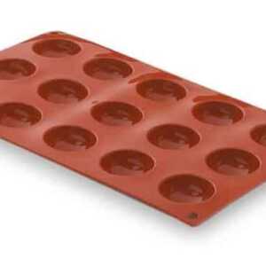 Molde Semi-Esférica 15 Cavidades Silicone Pastryflex