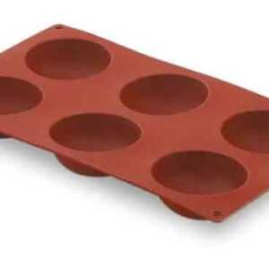 Molde Semi-Esférica 6 Cavidades Silicone Pastryflex