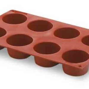 Molde Cilindro 8 Cavidades Silicone Pastryflex