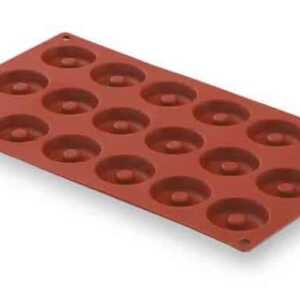 Molde Os Mini Savarin 15 Cavidades Silicone Pastryflex