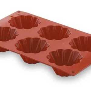 Molde Briochette 6 Cavidades 103 mm Silicone Pastryflex