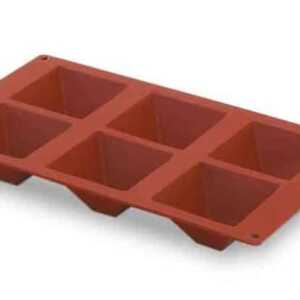 Molde Pirâmide 6 Cavidades Silicone Pastryflex