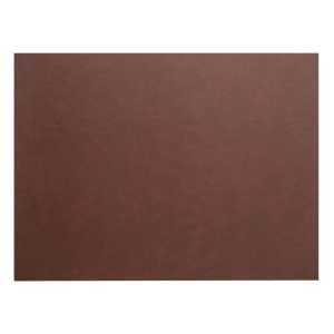 Toalha de Mesa Individual de Couro Marrom Retangular