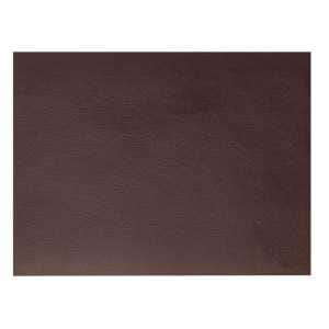 Toalha de Mesa Individual de Couro Granulado Marrom Retangular