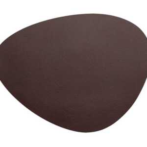 Toalha de Mesa Individual de Couro Granulado Marrom Lacor