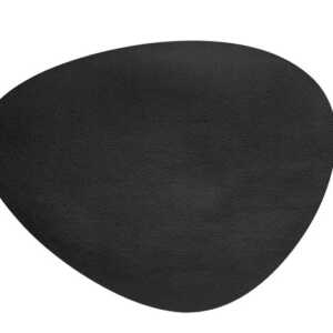 Toalha de Mesa Individual de Couro Granulado Preta Lacor