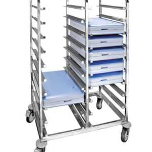 Carro Portabandejas Inox para 20 Unidades