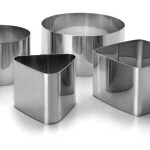 Jogo Anéis Pastelaria 4 Peças Inox