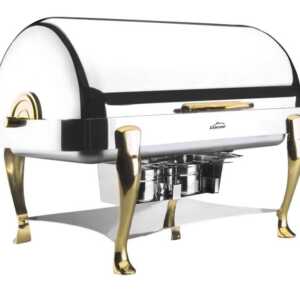 Chafing Dish GN 1/1 Roll Top com Pés de Bronze