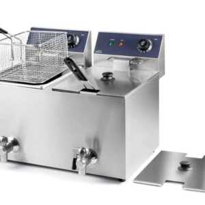 Fritadeira Elétrica Dupla Profissional com Torneira