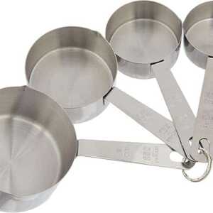 Jogo 4 Colheres de Medidas Inox 18/10