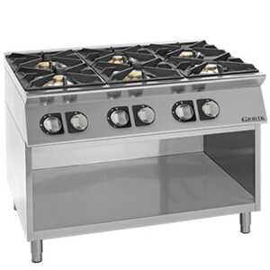 FOGÃO A GÁS DE 6 BOCAS SEM FORNO GIORIK
