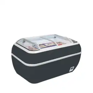 Ilha de supermercado bitemperatura cor antracite  TWIN HEAD A-CF