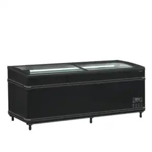 Ilha de supermercado preto Bitemperatura  SFI185B HC-CF VS