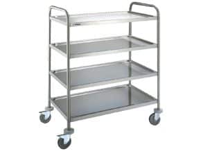 Carro de serviço com 4 níveis 1100 x 700 x 1270mm - CER-1064