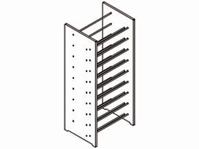 Estante Completa Para Garrafeira/ Cave Vinhos Enolux, De 2600 Mm De Altura- Dm-20-26