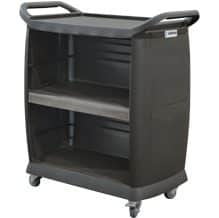 Carrinho de serviço e coleta aberto em 1 lado