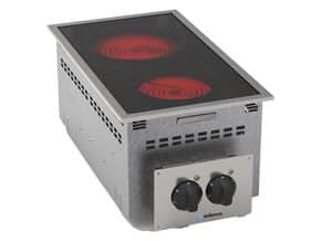 Fogão com 2 zonas de cozedura, Placa vitrocerâmica, 4,3kW