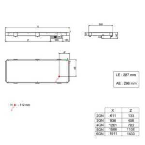 Placa Quente de Alumínio 6 x GN1/1