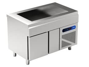 Elemento com Cuba Refrigerada e Reserva Inferior, 3x GN1/1 150mm, 0,285kW