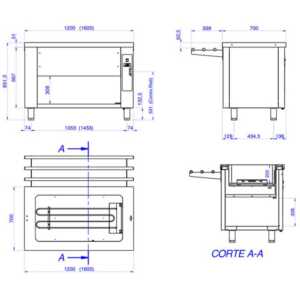 Banho Maria Elétrico 4xGN 1/1 150 mm SSBMS-16