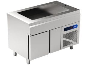 Elemento com Cuba Refrigerada e Reserva Inferior, 3x GN1/1 150mm, 0,635kW