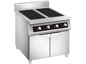 Fogão de indução com 4 indutores 2x3500 + 2x5000