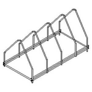Suporte para 4 tabuleiros - Acessório de máquina de lavar
