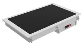 Placa Quente de Vidrocerâmica Preto 3 GN 1/1, 1355W