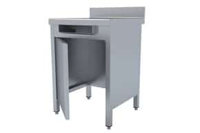 Mesa Mural com Porta e sem Base 600 x 600 x 850 mm - MMP-66-D