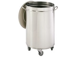 Balde de Resíduos Inox 50L Tampa