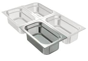 Recipiente liso Gastronorm 4,2 L, 162 x 265 mm -  GN 1/4-150