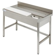 Mesa para preparação de carnes e peixes 1400 x 700 x 850 mm - MPCM-147