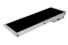 Placa Quente de Vidrocerâmica Preto 5 GN 1/1, 2255W