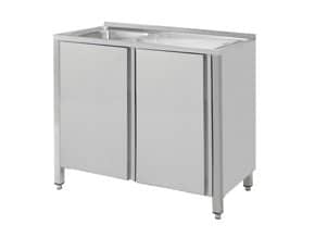 Armário com 2 portas e escorredor na direita 800 x 500mm - FCP-85/11-D