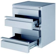 Acessório com 4 gavetas para Mesa de Trabalho de 700m