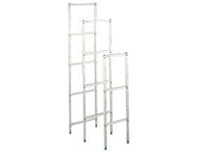 Suporte de Alumínio para Prateleiras 3 níveis - 1750 x 400